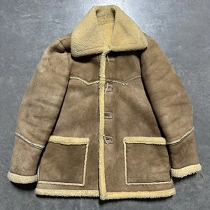 Chaqueta Abrigo Rancho De Colección Años 60 Simco Cuero Marlboro Hombre Piel de Oveja Talla 46 - Imagen 1 de 10