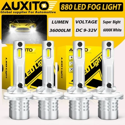 4PCS 880 890 892 893 899 LED Fog Light Driving Bulbs 100W 6000K Xenon White GF - Image 1 of 4