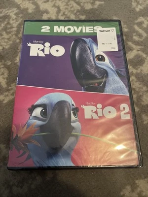 Rio 2-Movie Collection (DVD, 2014) New Sealed Music Videos Deleted Scenes - Image 1 of 2