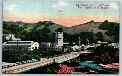 Postal de colección de Universal City California La capital de Filmland 1921 Foto 1 de 2