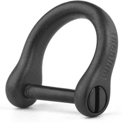 Small Titanium Key Ring with Screw Shackle - Car Fob Black 1 Pack-1/3 Inch/9mm - Image 1 of 4