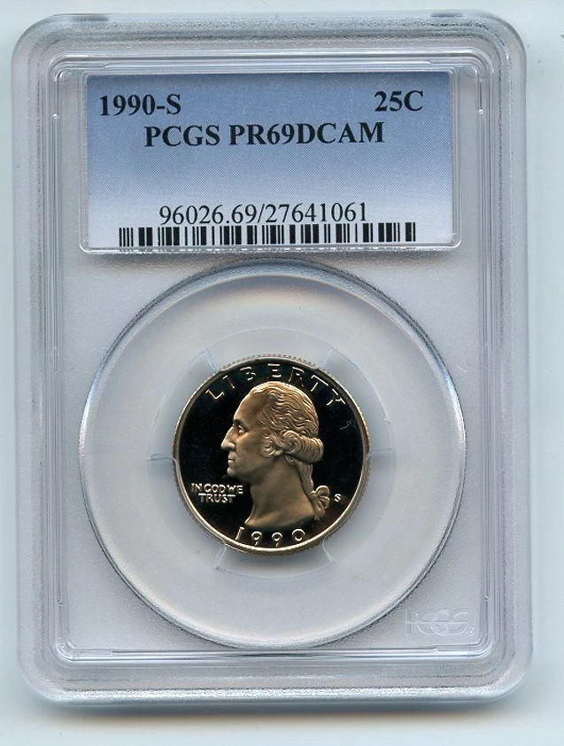 1990 S 25C Washington Quarter Proof PCGS PR69DCAM - Image 1 of 1