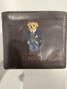 Ralph Lauren Polo Bear Cartera Doble Plegable Polo Bear Edición Limitada - Imagen 1 de 3