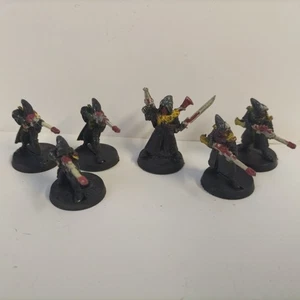 Vintage Eldar Squad Metall bemalte Figuren x 6 - Bild 1 von 7