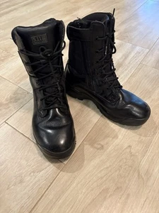 5.11 ATAC Storm 8” w/ Side Zip Men’s Size 11 Black Tactical Boots - Picture 1 of 18