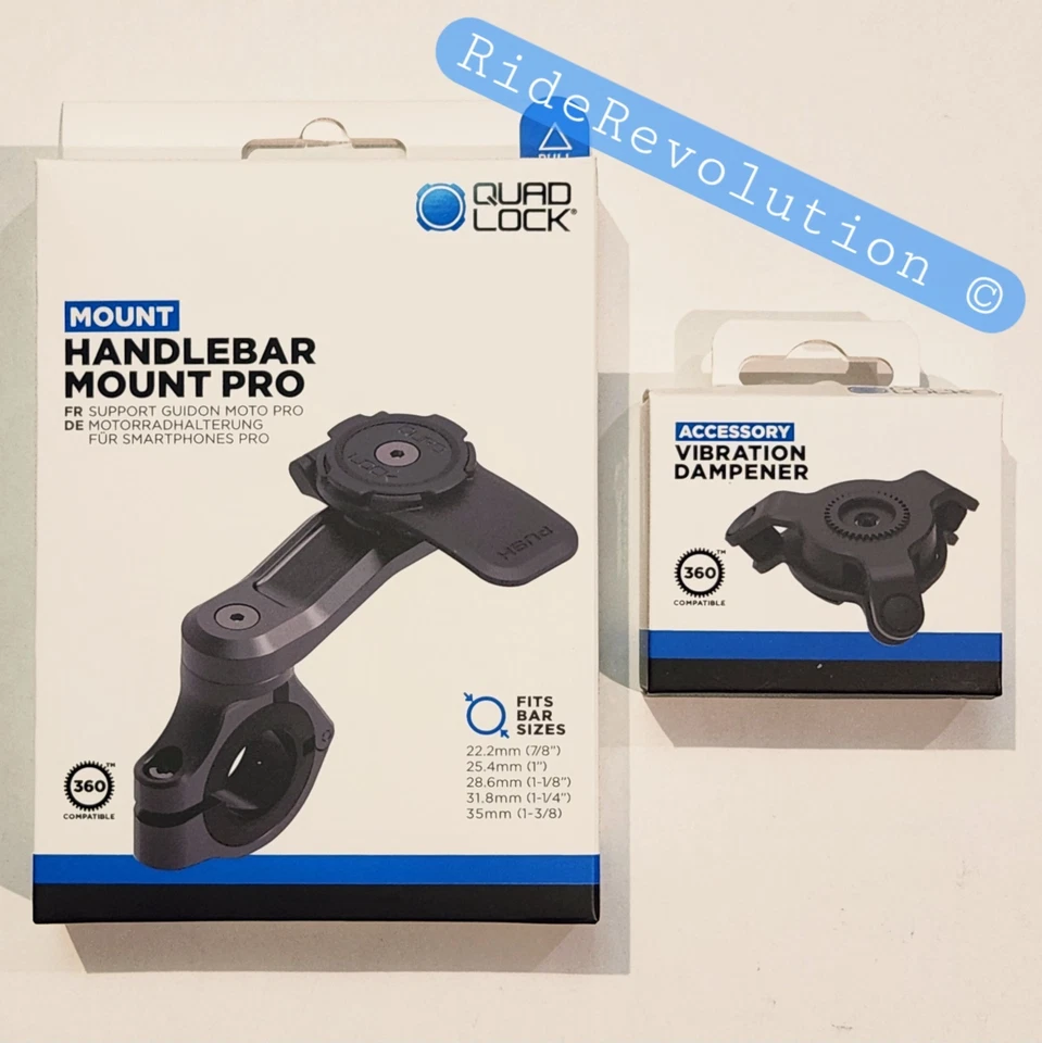 Quad Lock Motorcycle Handlebar Mount PRO