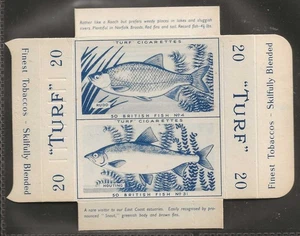 CARRERAS-UNCUT DOUBLE TURF SLIDE-BRITISH FISH 1954-#04#31- QUALITY CARD!! - Picture 1 of 2