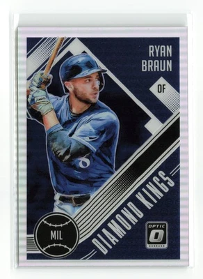 2018 PANINI DONRUSS OPTIC DIAMOND KINGS RYAN BRAUN #16 SILVER - Image 1 of 2