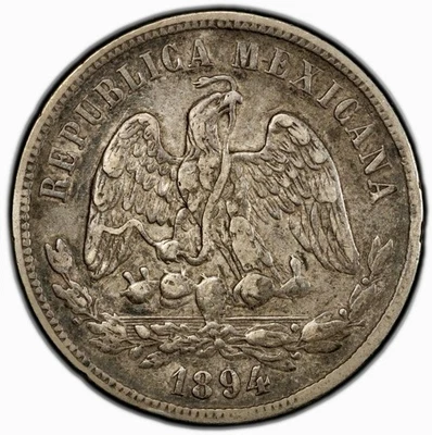 1894 HO G Mexico 50C NGC XF 45 -  High Grade ORIGINAL AND LOOKS BETTER! - Image 1 of 4