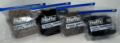 100% Raw Roving Alpaca Wool 2 lbs 7 oz Brown Chocolate Granite Needle Felting - Image 1 of 4