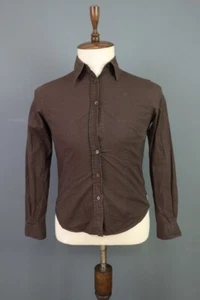 Burberry London Brown Nova Check Long Sleeve Button Down Shirt Size M - Picture 1 of 18