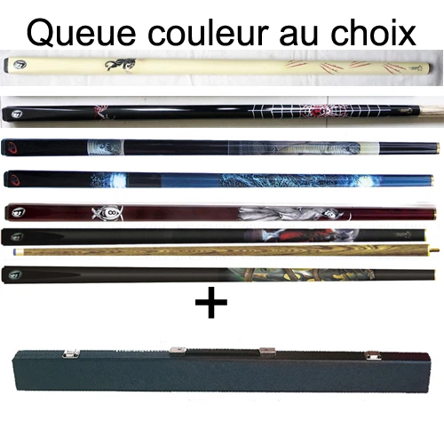 Coffret queue de billard Canne pool snooker Lynx + mallette de rangement