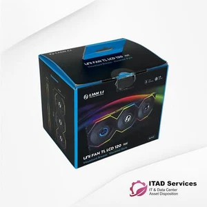 LIAN LI 12TLLCD3B BLACK UNI FAN TL LCD 120mm RGB PC Case Fan - Photo 1/3