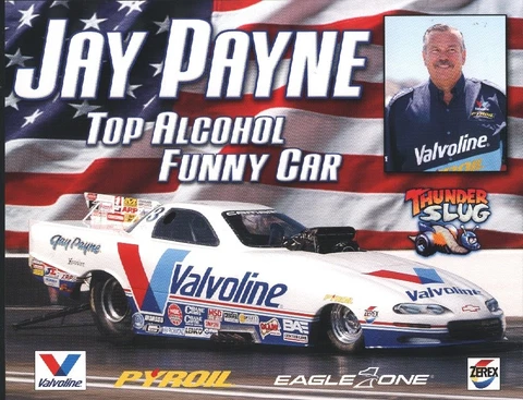 2003 Jay Payne Valvoline Chevy Camaro Top Alcohol Funny Car NHRA postcard Cover