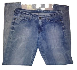 7 for All Mankind Roxanne Skinny Jeans 32 waist 31 inseam detail msrmnts below - Picture 1 of 12