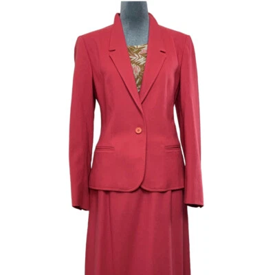 Blazer vintage años 70 Breckenridge para mujer 6 pequeño hecho en unión rosa mezcla de lana Barbie Foto 1 de 4