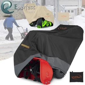 Heavy Duty Two Stage Snow Blower Thrower Cover 600D Waterproof UV Protector Tarp - Picture 1 of 17
