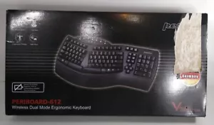 Perixx Periboard 612 Wireless Ergonomic Keyboard, Dual Band, Plug & Play, Black - Picture 1 of 8
