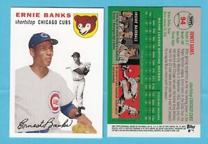 2006 Topps Rookie of the Week 1954 Topps # 94 Ernie Banks -- Chicago Cubs