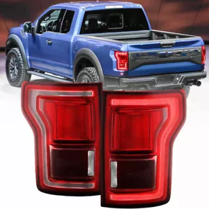 Full LED Tail Light Assembly For 2015-2017 Ford F150 F-150 w/Blind Spot Pair NEW - Picture 1 of 11