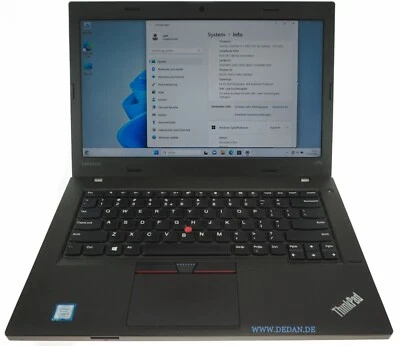 LENOVO ThinkPad L470 i5 2,5 GHz 256 GB SSD 8 GB RAM WIN 11/10 Tast. UK - Gut - Bild 1 von 4