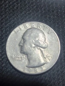 1983-P Washington Quarter. Rare Error Coin. - Picture 1 of 2