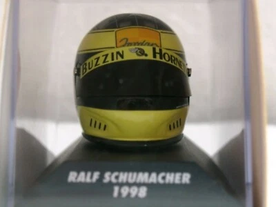 WOW EXTRÊMEMENT RARE Casque Ralf Schumacher Jordan Silverstone 1998 1:8 Minic... - Photo 1/4