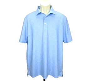 Southern Tide Performance Golf Polo Shirt Size L Blue All Over Print - Bild 1 von 7