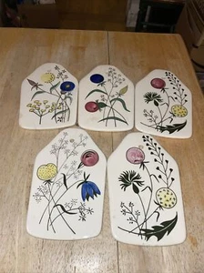 "5 Keramik Wandplagen Limburg Echt Dom Keramik BLUMEN 6 1/2"" x 4 1/4" - Bild 1 von 2