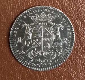 Jeton en Argent. Michel-Étienne Turgot, prévôt des marchands de Paris 1730 Token - Bild 1 von 5