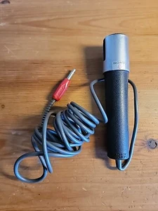 VINTAGE SONY Cardioid F-45 Dynamic Microphone Audio Mic Red Plug NOT Tested - Picture 1 of 4