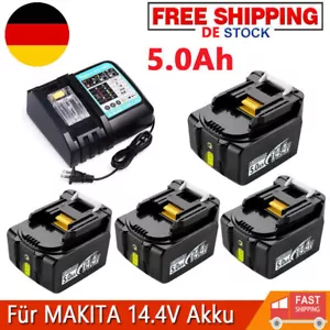 DE 14,4V Für Makita Ersatzakku 5Ah BL1430B BL1450B BL1415 BL1460 Li-ion - Bild 1 von 20