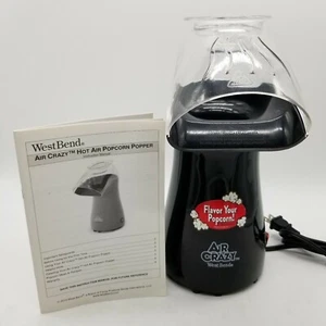 "AIR CRAZY" 82419 WEST BEND PALOMITAS DE MAÍZ DE AIRE CALIENTE NEGRO - Imagen 1 de 2