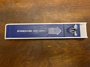 Staedtler Mars Carbon 2mm HB Drafting Drawing Lead Refills 12 Ct Protective Tray - Picture 1 of 2