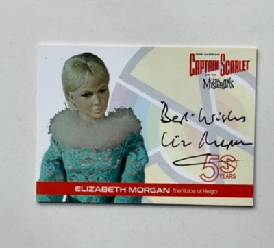 CAPTAIN SCARLET  50 YEARS - AUTOGRAPH CARD EM1, ELIZABETH MORGAN - UNSTOPPABLE - Image 1 of 2