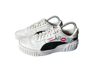 PUMA Cali Glitz Glitter Lips Fashion Sneakers Shoes Women's 9.5 White 371871-01 - Picture 1 of 14
