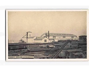 ST1088: ST. GEORGE FERRY HOUSE STATEN ISLAND NY (antique postcard) - Picture 1 of 2
