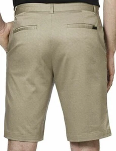 NEW MENS SIZE 36 MARBLE CANYON TAN CALVIN KLEIN 10" STRETCH FLAT FRONT SHORTS - Picture 1 of 6