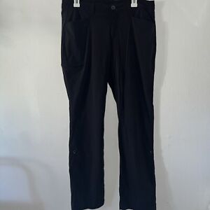 Eddie Bauer Women's Size 12 Hiking Outdoor Pants Gray Roll Tab Cuffs