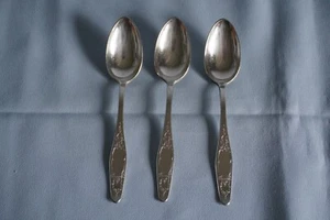 International American Silver Franconia set 3 teaspoons 1922 silverplate - Picture 1 of 8