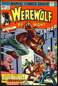 WEREWOLF BY NIGHT #23 1974 EN MUY BUEN ESTADO + ""The Murderer Is A Maniac"" MARVEL COMICS - Imagen 1 de 1