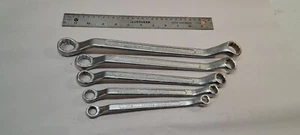 5° DEEP OFFSET BOX END WRENCH SET 3/8”-7/8” CHROME VANADIUM - Picture 1 of 3