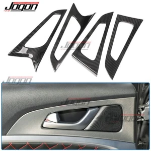 Panel de manija de puerta interior de carbono real adornos decorativos para Genesis G70 IK 2019-2025 - Imagen 1 de 11