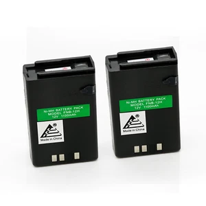2x 12V 1100mAh NiMh Batería para Yaesu FNB-12 FNB-12H FT-23 FT-23R FT-33 FT-33R - Imagen 1 de 6
