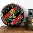 Personalised Military Clock The Yorkshire Regiment Round Hanging Wall Army AC37