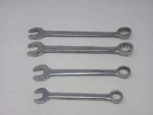 Vintage Armstrong Combination Wrenches 4 Pieces 3/8", 1/2", 11/16" & 3/4" USA - Picture 1 of 9