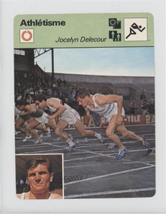 1977-79 Sportscasters Series 62 French Lausanne Jocelyn Delecour #62-21