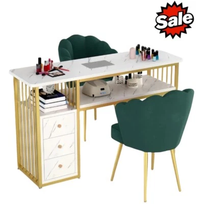 PETOUR Maniküretisch Nageltisch Nagelrekonstruktion Profi Salon mit Staubabsaugung DE