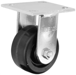 16TM04201R 4" x 2" Albion Rigid Plate Caster, Phenolic Wheel, 800 lbs Capacity - Picture 1 of 6