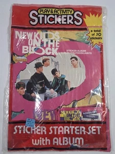 VINTAGE PLAY & ACTIVITY STICKER STARTER SET W/ ALBUM DIAMOND NEW KIDS ON BLOCK - Picture 1 of 3